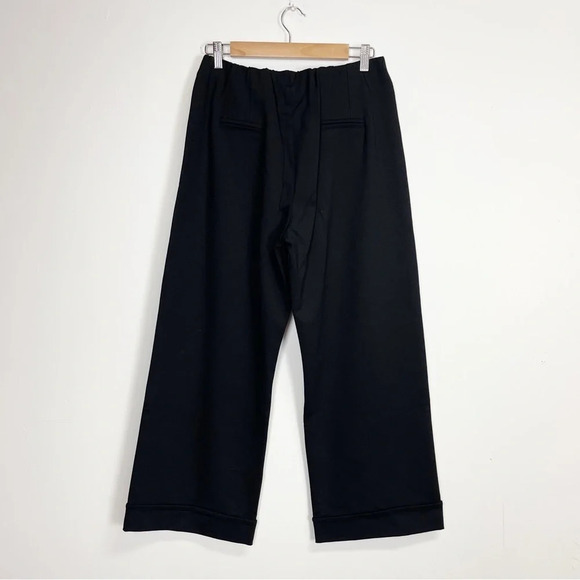 Karakorum Pants Womens XL Black Wide Leg Trouser Dress Pant Pull On Cuffed NWT - Picture 2 of 13